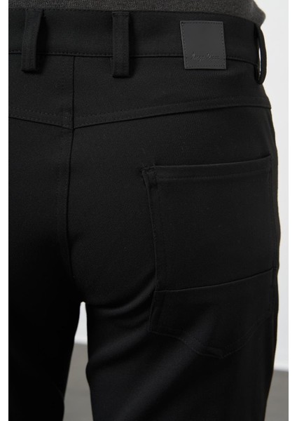 Siyah Esnek 5 Cep Casual Slim Fit 5 Cep Pantolon 1003245161