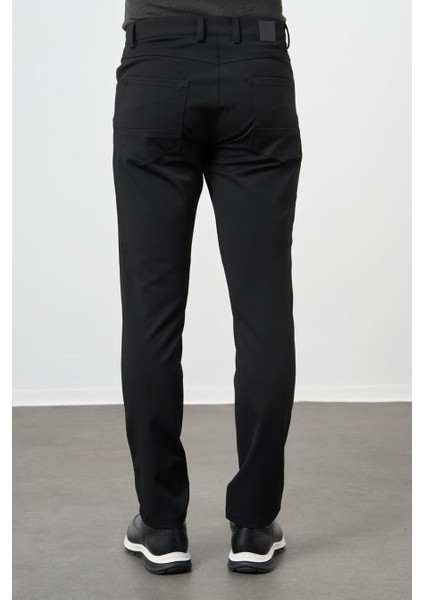 Siyah Esnek 5 Cep Casual Slim Fit 5 Cep Pantolon 1003245161
