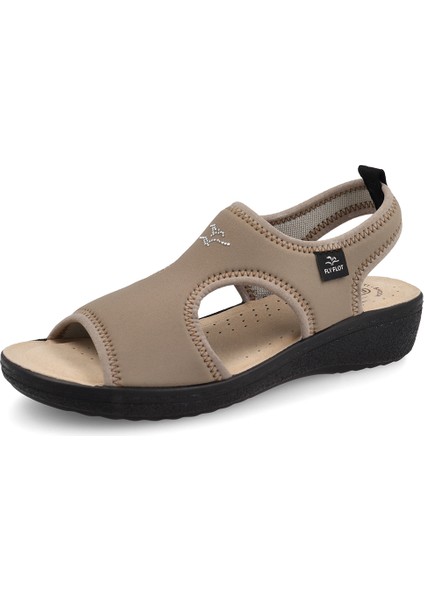 Kadın Sandalet 55 E71 La Fly Flot Cloth Sandal Taupe