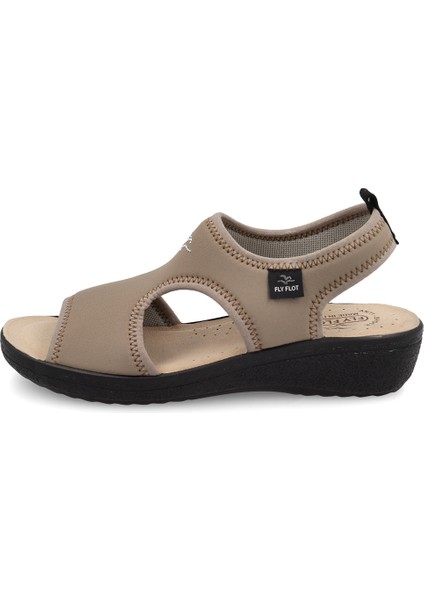 Kadın Sandalet 55 E71 La Fly Flot Cloth Sandal Taupe fiyatları