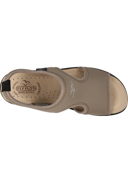 Kadın Sandalet 55 E71 La Fly Flot Cloth Sandal Taupe modelleri