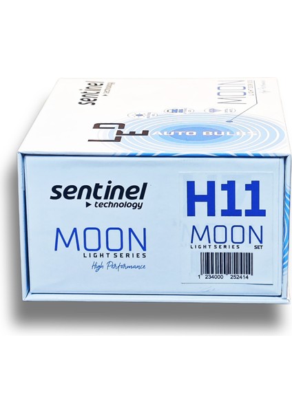 H11 LED Xenon Moon Serisi Şimşek Etkili 12V Beyaz
