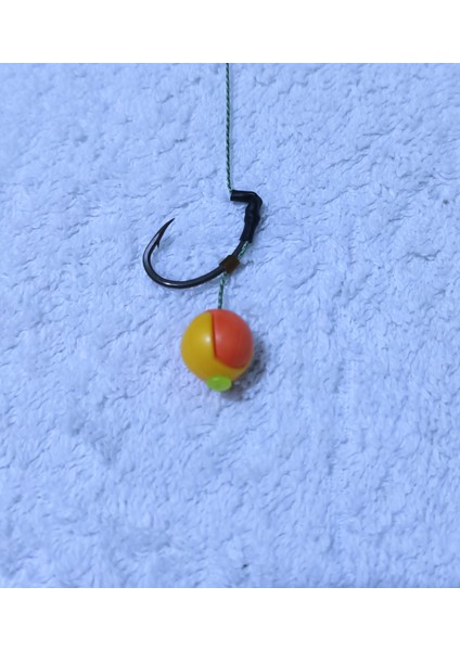 5 Adet 10 mm Karışık Renkli Geçmeli Boncuklu Sazan Takımı