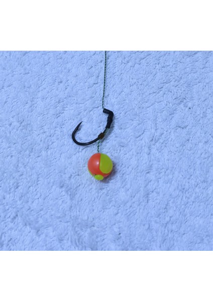 5 Adet Küspe Telli Karışık Renk 10 mm Boncuk'lu Sazan Rig Takımı