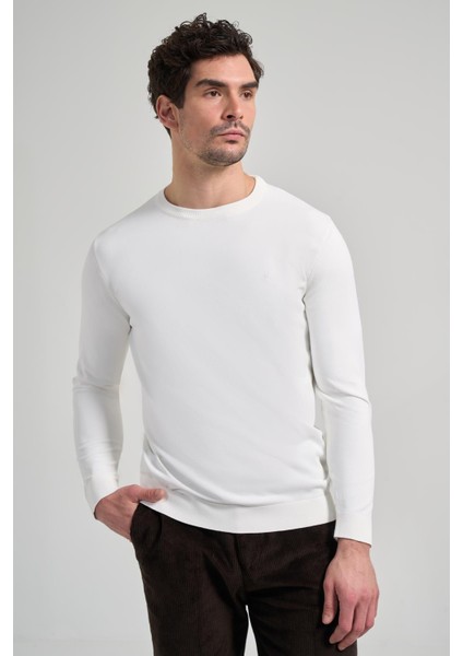 Uzun Kol Düz Örme Bisiklet Yaka Cepsiz Pamuklu Slim Fit Triko 1012245163 modelleri