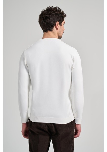 Uzun Kol Düz Örme Bisiklet Yaka Cepsiz Pamuklu Slim Fit Triko 1012245163 indirimleri