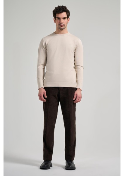 Uzun Kol Düz Örme Bisiklet Yaka Cepsiz Pamuklu Slim Fit Triko 1012245163 fiyatları