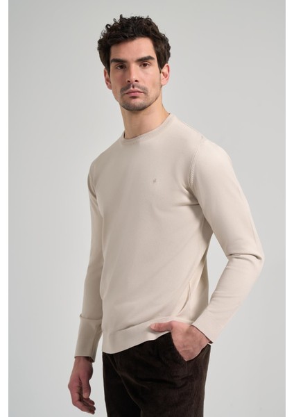 Uzun Kol Düz Örme Bisiklet Yaka Cepsiz Pamuklu Slim Fit Triko 1012245163 modelleri