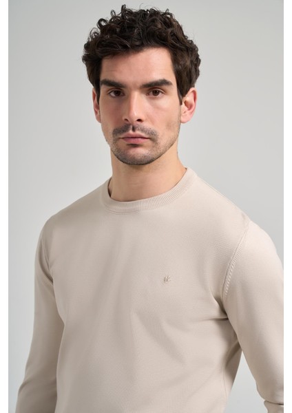 Uzun Kol Düz Örme Bisiklet Yaka Cepsiz Pamuklu Slim Fit Triko 1012245163 fırsatları