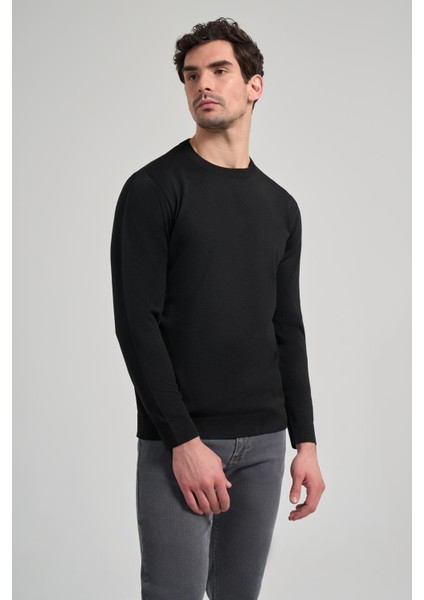 Uzun Kol Düz Örme Bisiklet Yaka Cepsiz Pamuklu Slim Fit Triko 1012245163 modelleri