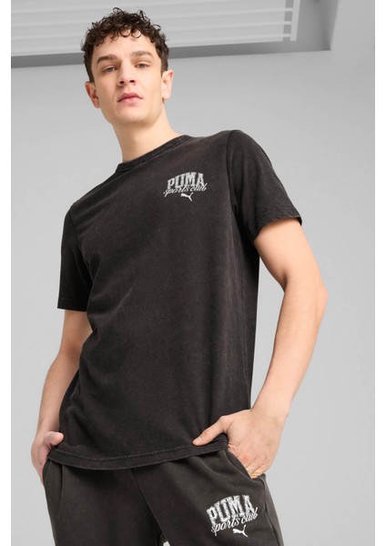 Class Washed Tee Siyah Erkek Kısa Kol T-Shirt