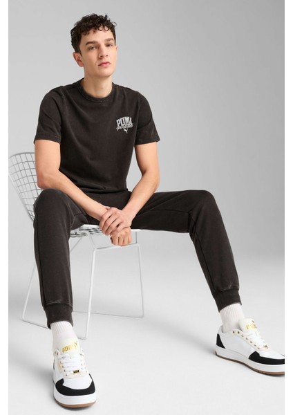 Class Washed Tee Siyah Erkek Kısa Kol T-Shirt modelleri