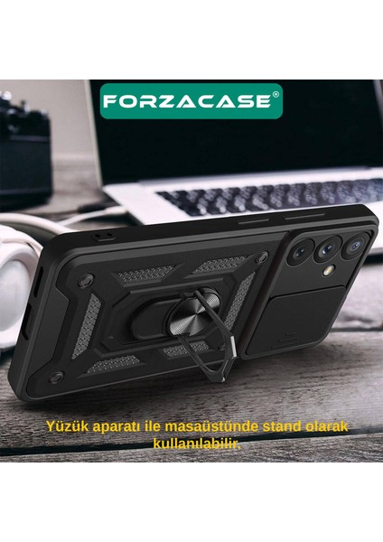 Xiaomi Mi 13 Ultra ile Uyumlu Ares Serisi Yüzük Standlı Kamera Korumalı Sürgülü Sert Kılıf fırsatları