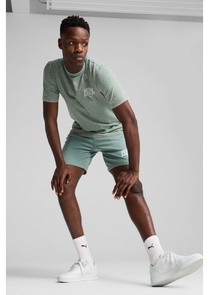 Class Washed Tee Yeşil Erkek Kısa Kol T-Shirt modelleri