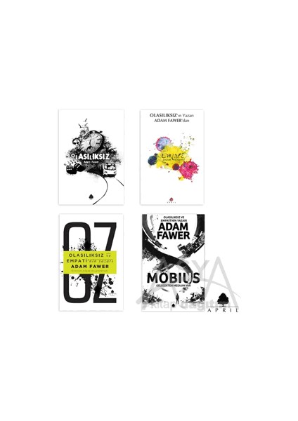 Mobius - Oz - Olasılıksız - Empati / 4 Kitap Set Adam Fawer Seti