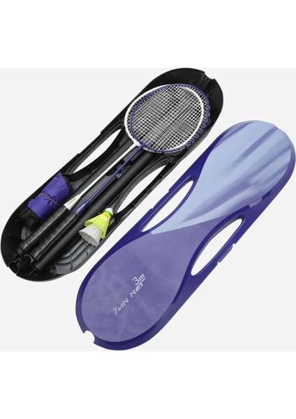 Perfly Badminton Filesi - 3 Metre - Mavi - Fun Set