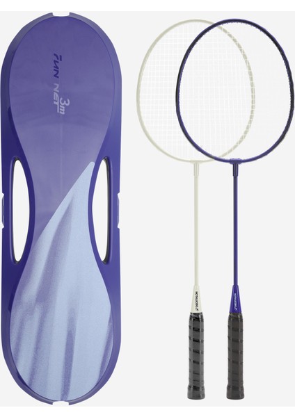 Perfly Badminton Filesi - 3 Metre - Mavi - Fun Set