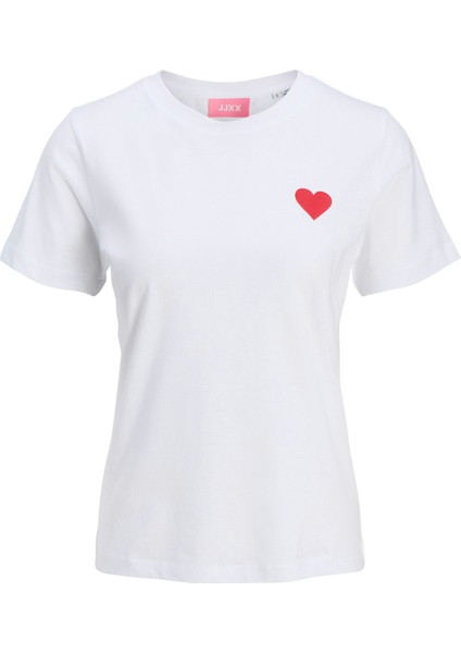 Jxcarly Reg Fıt Ss Tee Jr Kırık Beyaz Kadın Kısa Kol T-Shirt fırsatları
