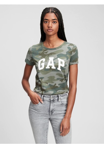Kadın Gap Logo Kısa Kollu T-Shirt