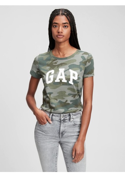 Kadın Gap Logo Kısa Kollu T-Shirt