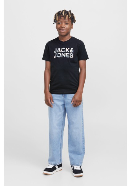 Jjebryan Corp Logo Tee Lacivert Erkek Çocuk Kısa Kol T-Shirt modelleri