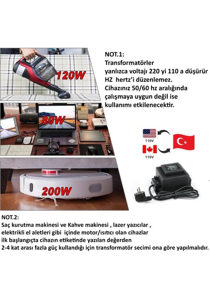 220V-110V Transformatör Ac/ac