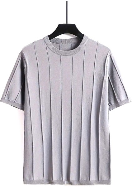 Toro Çizgili Likralı Slim Fit Bisiklet Yaka Örme Erkek Triko Tshirt fiyatları