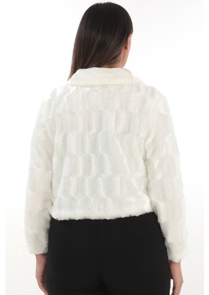 Beyaz Tüylü Uzun Kollu Kürklü Gelin Etolü, Tek Broşlu Bolero fırsatları