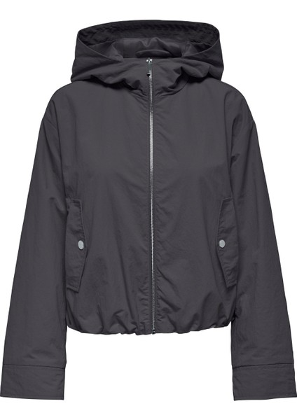 Onlbealo Hood Jacket cc O Antrasit Kadın Mont modelleri