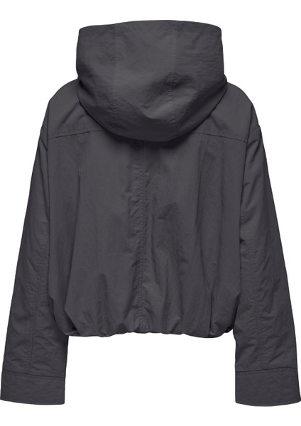 Onlbealo Hood Jacket cc O Antrasit Kadın Mont fırsatları