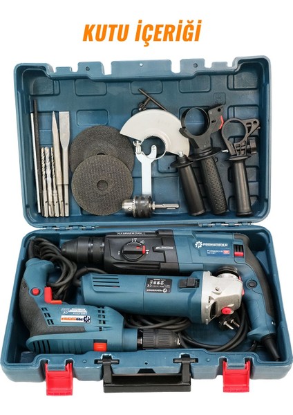 Elektrikli 3 Lü Set Vidalama Kırıcı Delici Taşlama PH235