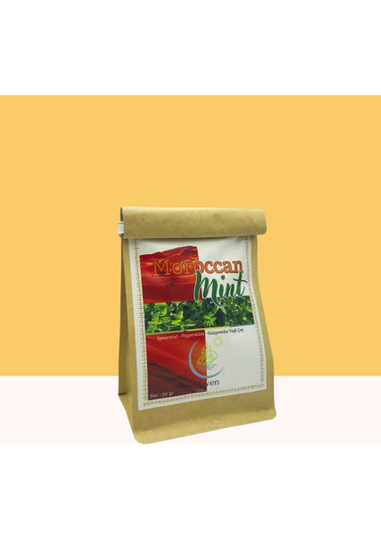 Moroccan Mint 50gr | Geleneksel Fas Nanesi Çayı | Spearmint & Peppermint & Gunpowder Yeşil Çay