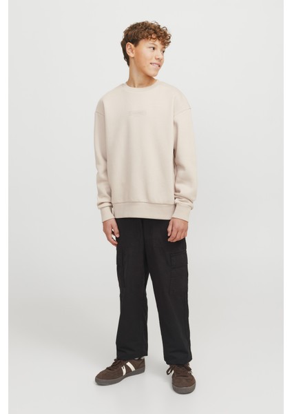 Jjtaka Sweat Crew Neck Jn Krem Erkek Çocuk Sweatshirt