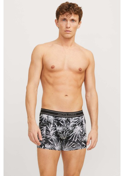 Jacrıchard Trunks 3 Pack Siyah Erkek Boxer