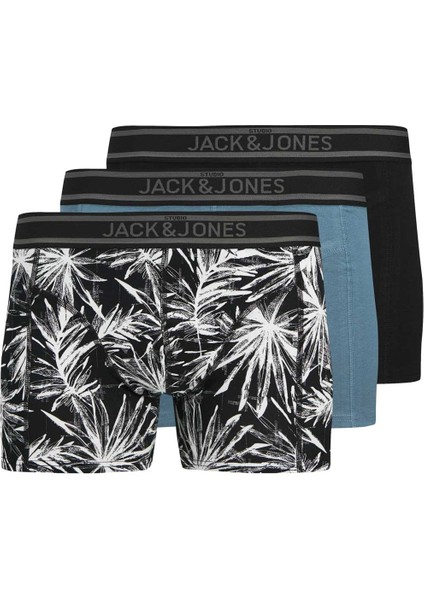 Jacrıchard Trunks 3 Pack Siyah Erkek Boxer