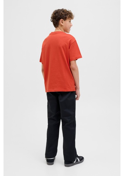 Jorvesterbro Tee Ss Crew Turuncu Erkek Çocuk Kısa Kol T-Shirt
