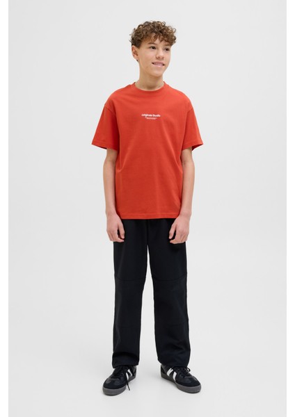 Jorvesterbro Tee Ss Crew Turuncu Erkek Çocuk Kısa Kol T-Shirt