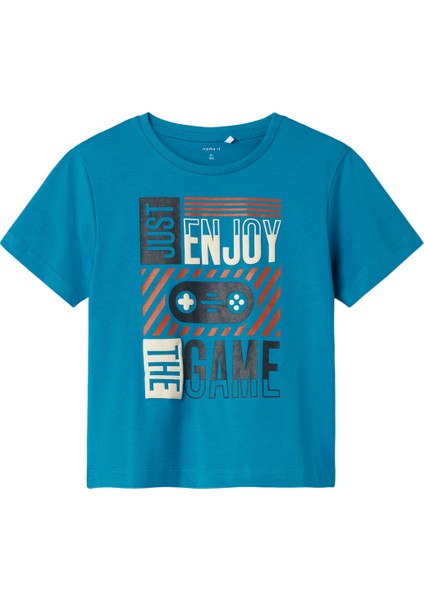 Nmmbennıbo Ss Nreg Top Pb Mavi Erkek Çocuk Kısa Kol T-Shirt