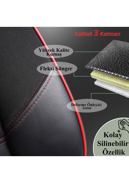 Volkswagen T-Roc Uyumlu Star K Model Oto Koltuk Kılıfı
