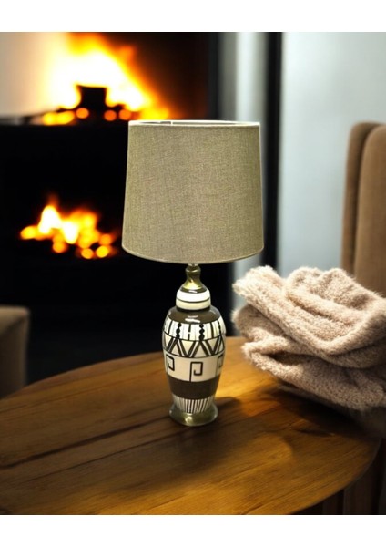 Abj 220 182 Mercan Abajur Kilim Desen Kahve