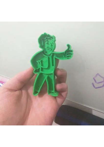 2'li Fallout Şekilli Kurabiye Kalıbı