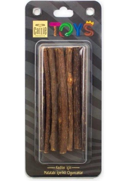 Cattie Matatabi Içerikli Kedi Oyuncağı Ince Çubuk 12cm 15li