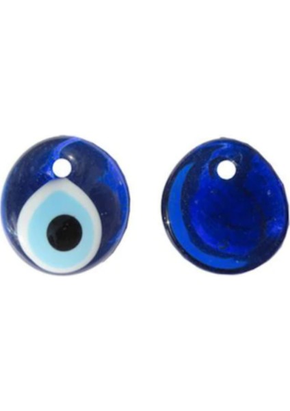 5 Cm Delikli Cam Nazar Boncuk 1 Adet