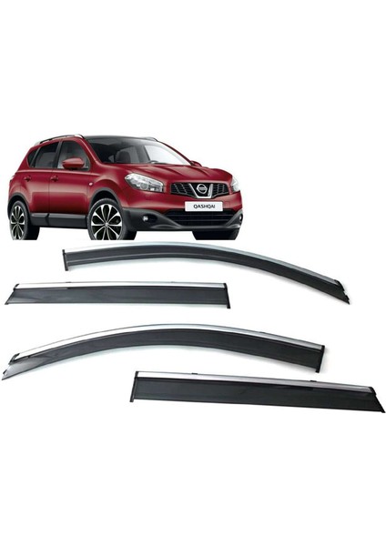 Nissan Qashqai Uyumlu 2006 2013 Kromlu Cam Rüzgarlığı Ithal