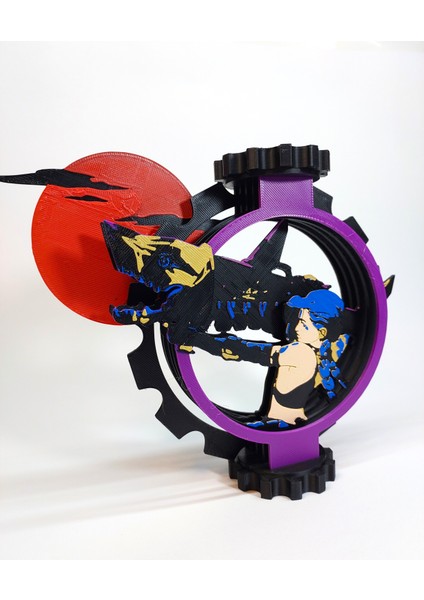 Arcane Jinx Derinlik Efektli 3D Katmanlı Dekor modelleri