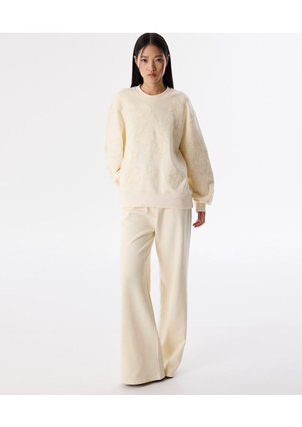 Çiçek Nakışlı Sweatshırt TS1250091023018