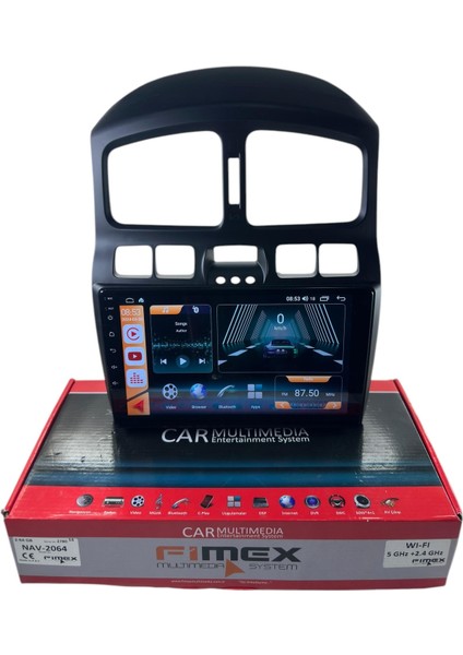 Hyundai Santafe 2000-2005 Fimex 2-64 Dspli Pro Oem Multimedia