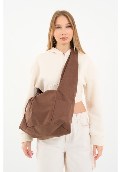Süet Cookie Tote Bag / Çapraz Kullanıma Uygun Kadın Omuz Çantası (50*30)
