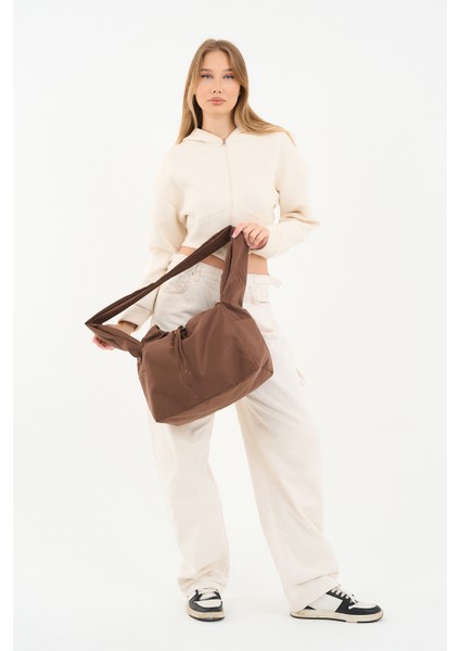 Süet Cookie Tote Bag / Çapraz Kullanıma Uygun Kadın Omuz Çantası (50*30) fırsatları