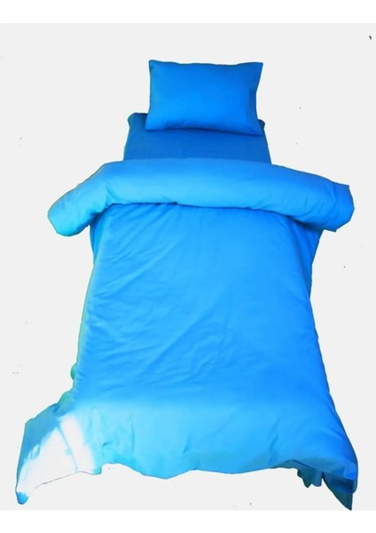 Mavi (Çarşaflı) Tek Kişilik Nevresim Takımı